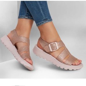 Skechers Foamies glitter sandals